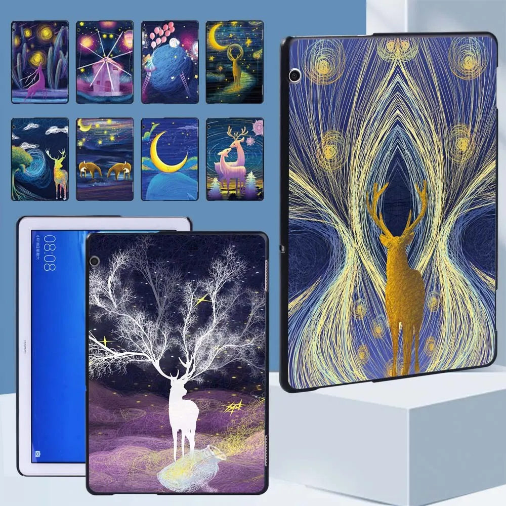 Tablet Case for Huawei MediaPad M5 Lite 10.1/M5 10.8/MediaPad M5 Lite 8/T3 8.0/T3 10 9.6/T5 10 10.1 Paint Print Anti-Fall Shell
Tablet Case for Huawei MediaPad M5 Lite 10.1/M5 10.8/MediaPad M5 Lite 8/T3 8.0/T3 10 9.6/T5 10 10.1 Paint Print Anti-Fall Shell