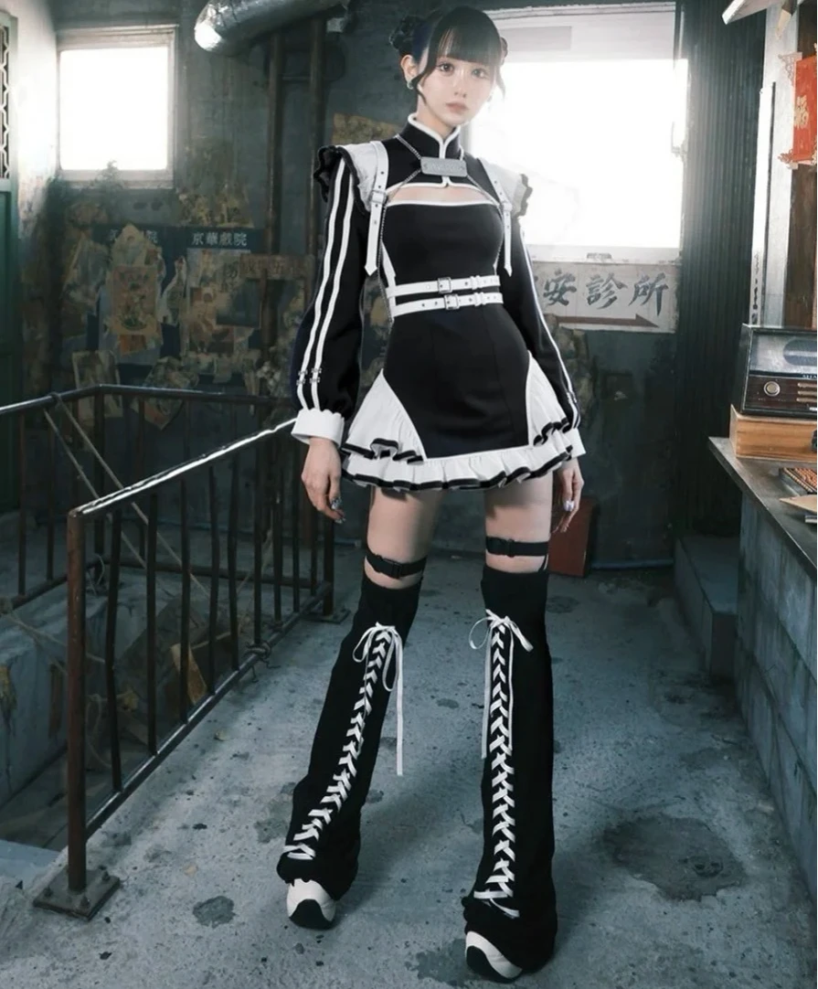 Японские гетры Harajuku Subculture Y2K, темные длинные носки на шнуровке в стиле панк, готические цветные блоки, массовое производство, защита ног
Японские гетры Harajuku Subculture Y2K, темные длинные носки на шнуровке в стиле панк, готические цветные блоки, массовое производство, защита ног