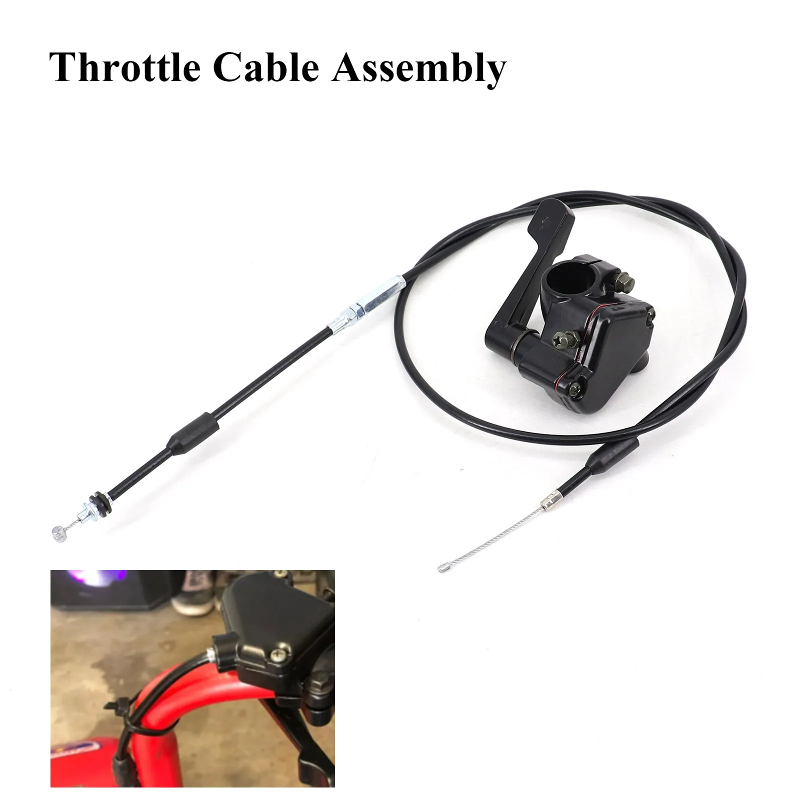 Motorcycle ATV 22mm Throttle Lever Thumb Controller Accelerator Throttle Cable Assembly For 50cc-150cc Quad Dirt Bike Universal
Motorcycle ATV 22mm Throttle Lever Thumb Controller Accelerator Throttle Cable Assembly For 50cc-150cc Quad Dirt Bike Universal