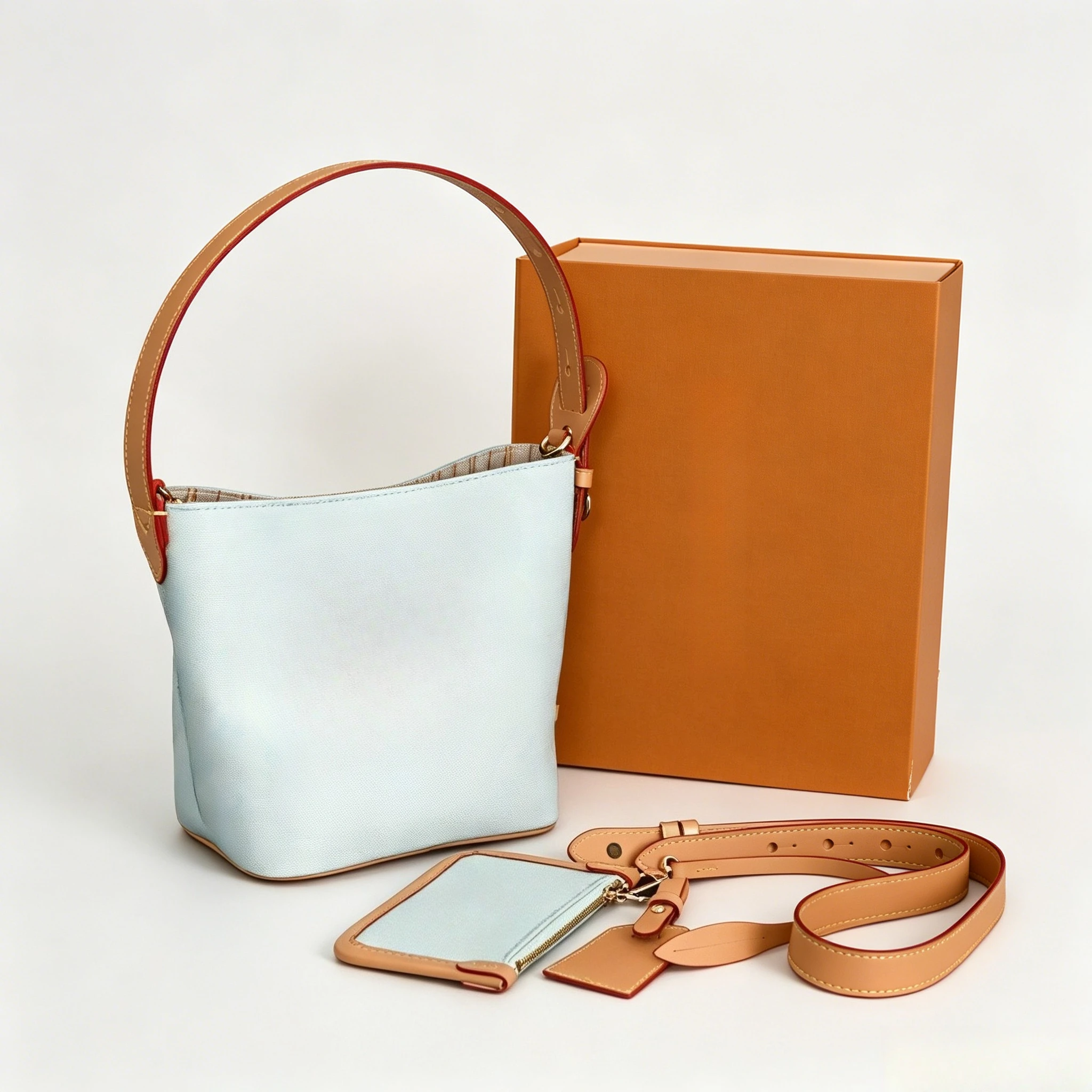 Fresh White & Color Printed Bucket Bag, Detachable Strap, Casual Shoulder Purse for Commute and Leisure
Fresh White & Color Printed Bucket Bag, Detachable Strap, Casual Shoulder Purse for Commute and Leisure