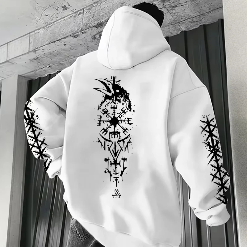 2025 Trend Viking Raven Hoodie Men Sweatshirt Autumn Winter Daily Casual Jogger Outwear Sporty Fashion Top Men's clothing
2025 Trend Viking Raven Hoodie Men Sweatshirt Autumn Winter Daily Casual Jogger Outwear Sporty Fashion Top Men's clothing
