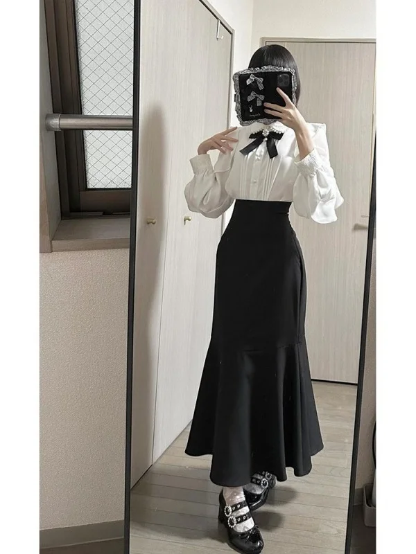 Early Autumn Japanese Sle Thousand Gold Wind Clear System Winter Fly Sve irt Fi Tail f Skirt Two Piece Set
Early Autumn Japanese Sle Thousand Gold Wind Clear System Winter Fly Sve irt Fi Tail f Skirt Two Piece Set