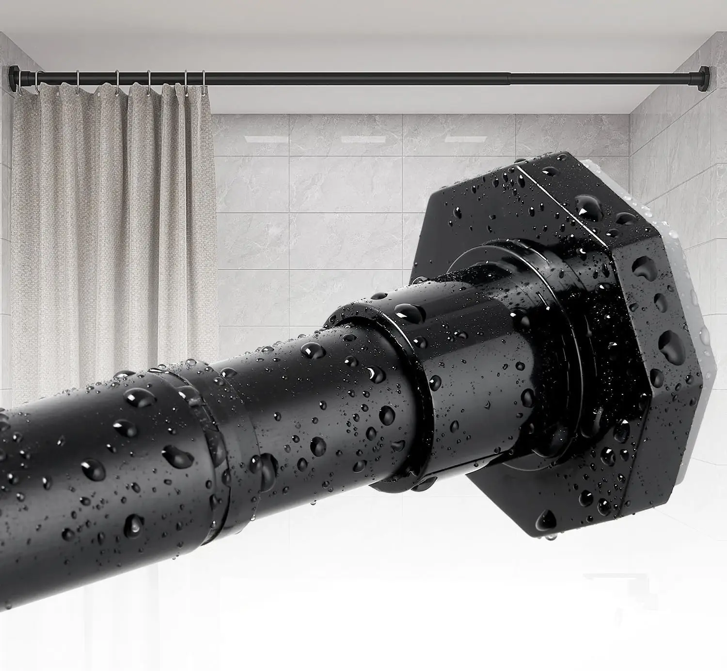 Tension Shower Curtain Rods No Drilling, 29 to 85 Inch, Spring Tension Curtain Rods for Windows, Adjustable Shower Rod for Bathr
Tension Shower Curtain Rods No Drilling, 29 to 85 Inch, Spring Tension Curtain Rods for Windows, Adjustable Shower Rod for Bathr