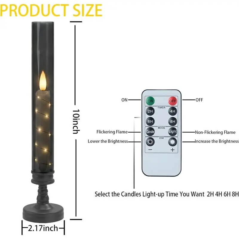 MCGS-6PC Flameless Candles With Timer,Flickering Flameless LED Pillar Candles For Romantic Ambiance With Embedded Star String
MCGS-6PC Flameless Candles With Timer,Flickering Flameless LED Pillar Candles For Romantic Ambiance With Embedded Star String