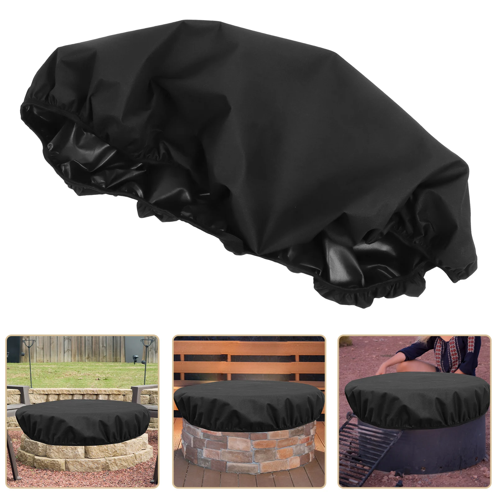 Fire Pit Cover Outdoor Patio Waterproof Fireproof Black Round Fire Pit Cover Durable 600d Oxford Fabric Elastic Hem Cord Weather
Fire Pit Cover Outdoor Patio Waterproof Fireproof Black Round Fire Pit Cover Durable 600d Oxford Fabric Elastic Hem Cord Weather