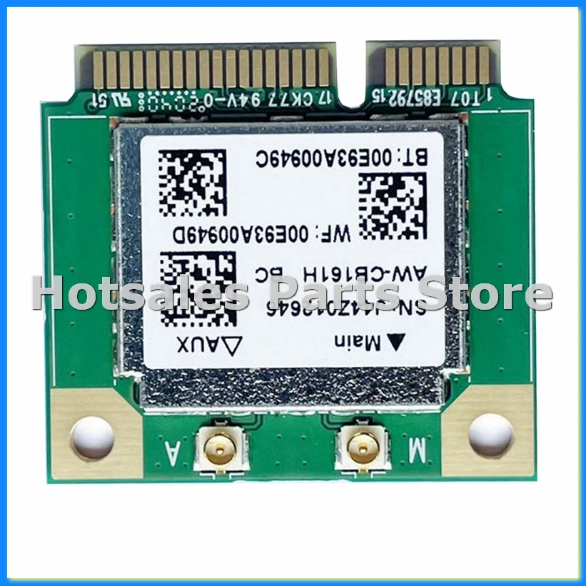 Dual Band Realtek RTL8821 AW-CB161H Wifi Wlan Card Bluetooth 4.0 Combo Wireless Half Mini PCI-E Adapter 433Mbps 802.11Ac-FS
Dual Band Realtek RTL8821 AW-CB161H Wifi Wlan Card Bluetooth 4.0 Combo Wireless Half Mini PCI-E Adapter 433Mbps 802.11Ac-FS