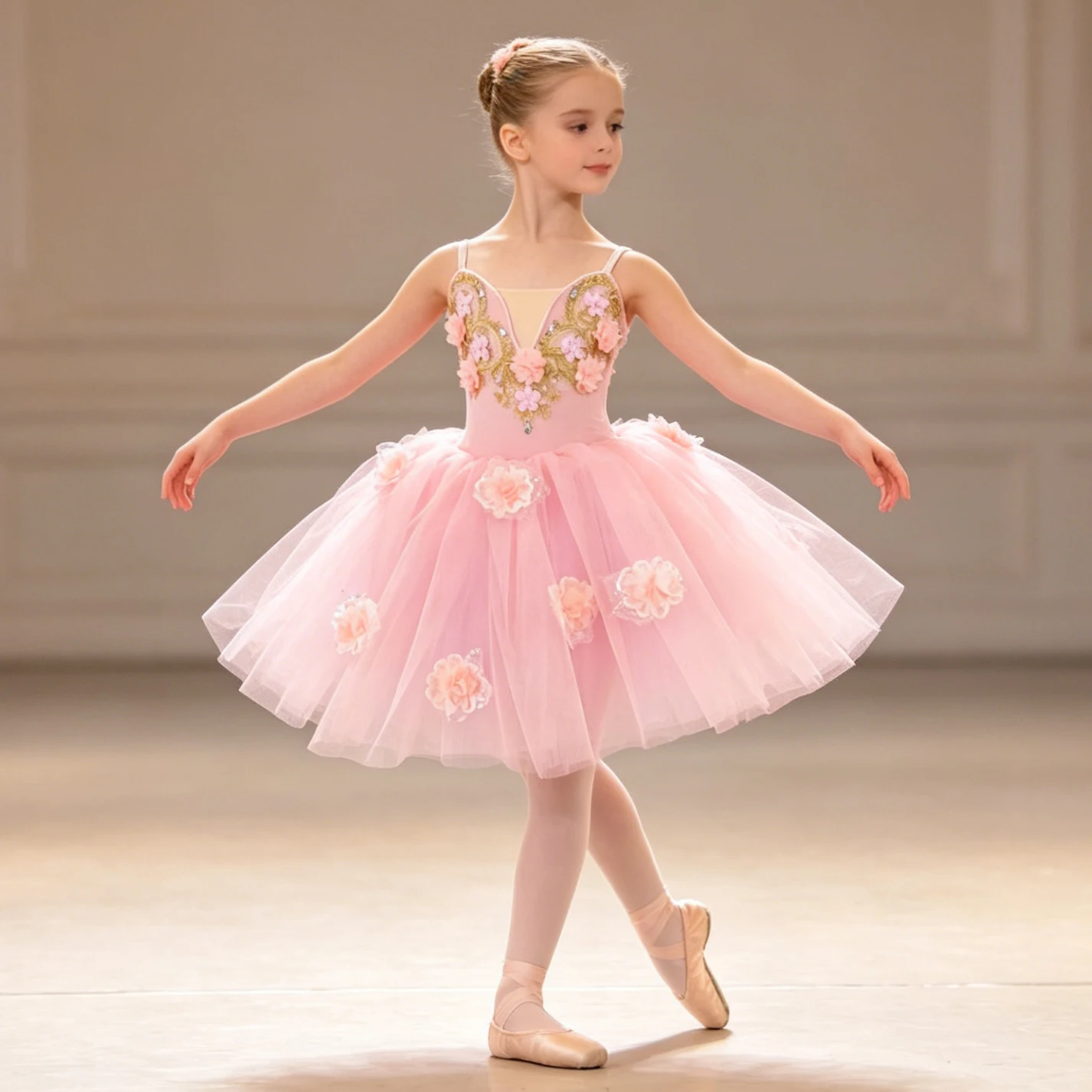 Ballerina Party Dress Children Girl Dance Costumes Flower Sequin Embroidery Gauzy Professional Romantic Tutu Ballet Dress
Ballerina Party Dress Children Girl Dance Costumes Flower Sequin Embroidery Gauzy Professional Romantic Tutu Ballet Dress