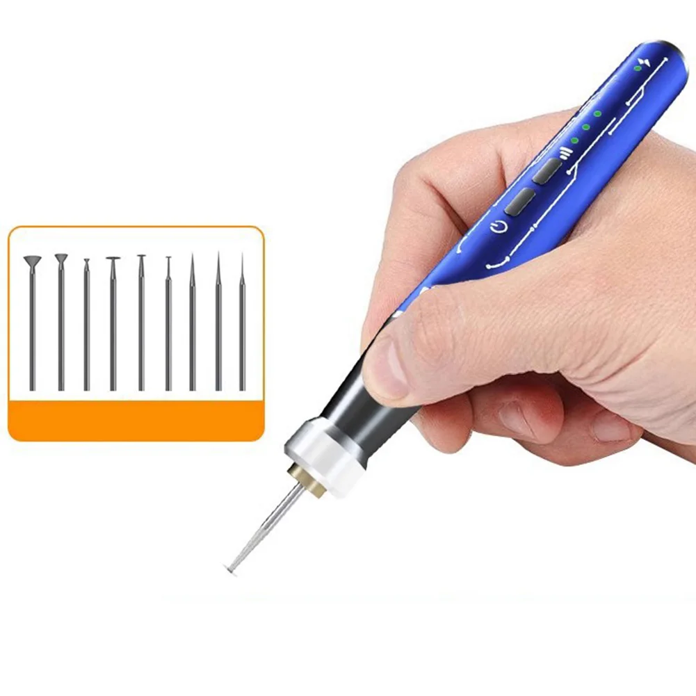 Electric Polishing Pen 3-Speed USB Rechargeable Grinder For PCB Chip Engraving For Electronic Component Repair Work
Electric Polishing Pen 3-Speed USB Rechargeable Grinder For PCB Chip Engraving For Electronic Component Repair Work