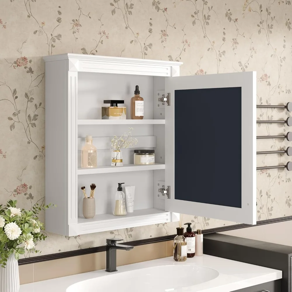 Bathroom Medicine Cabinet with Mirror Door & Adjustable Shelves, 24 x 28 Wall Mounted Storage Cabinet Over
Bathroom Medicine Cabinet with Mirror Door & Adjustable Shelves, 24 x 28 Wall Mounted Storage Cabinet Over
