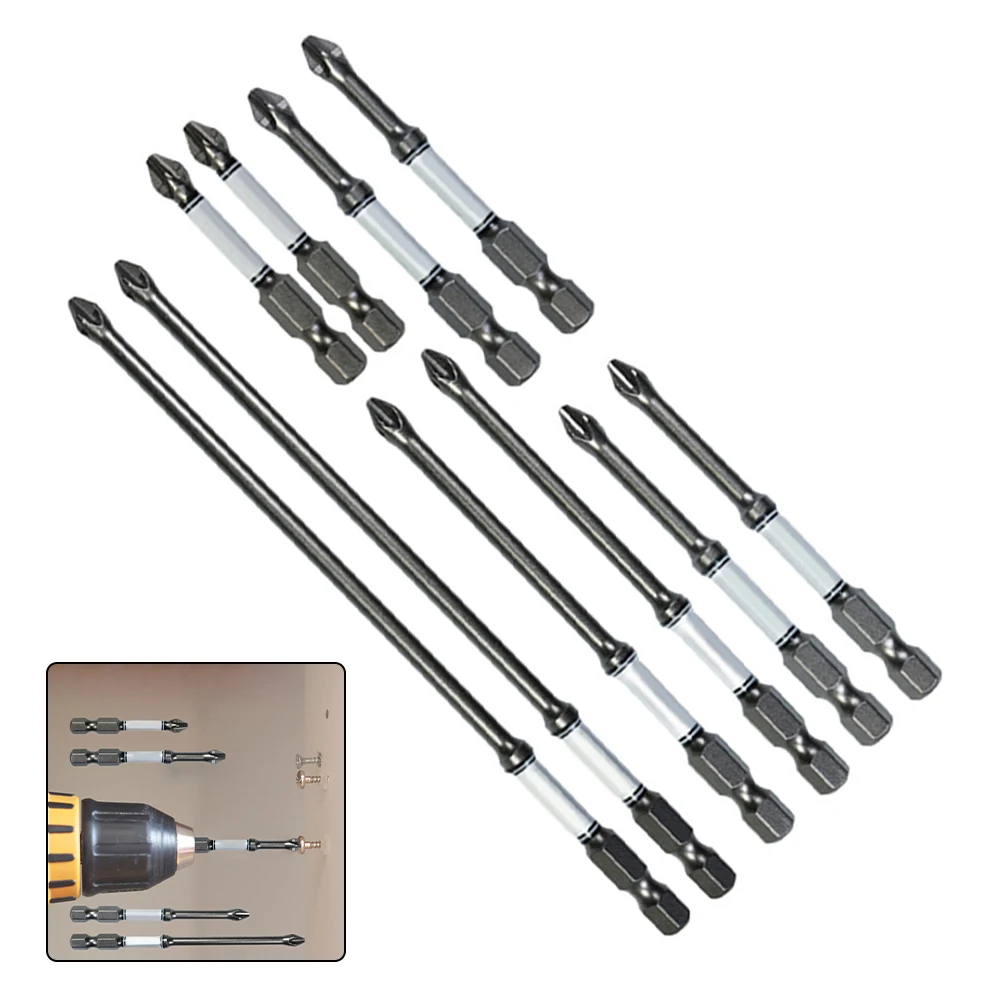 10pcs/set Alloy Steel Magnetic Screwdriver Bit For 14-inch Drill Cordless Screwdriver Power Tool Parts
10pcs/set Alloy Steel Magnetic Screwdriver Bit For 14-inch Drill Cordless Screwdriver Power Tool Parts