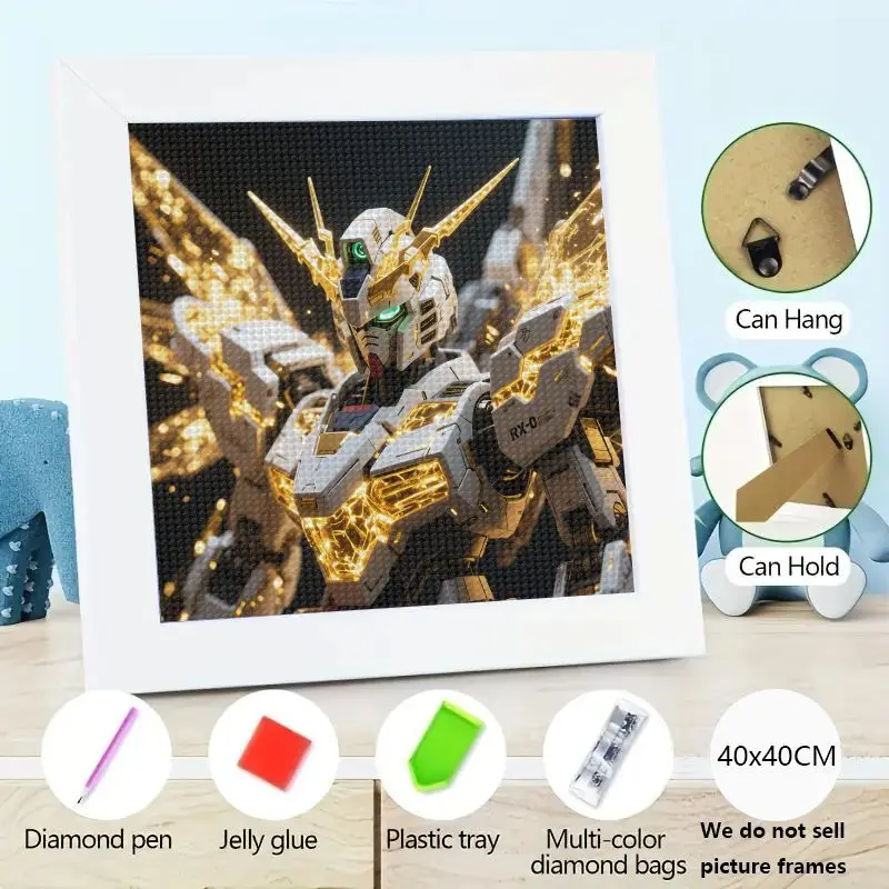 5D полная дрель научно-фантастический робот-меха, набор для алмазной живописи, сделай сам, Золотой воин, аниме-фигурка, полная квадратная алмазная вышивка для дома W 
5D полная дрель научно-фантастический робот-меха, набор для алмазной живописи, сделай сам, Золотой воин, аниме-фигурка, полная квадратная алмазная вышивка для дома W