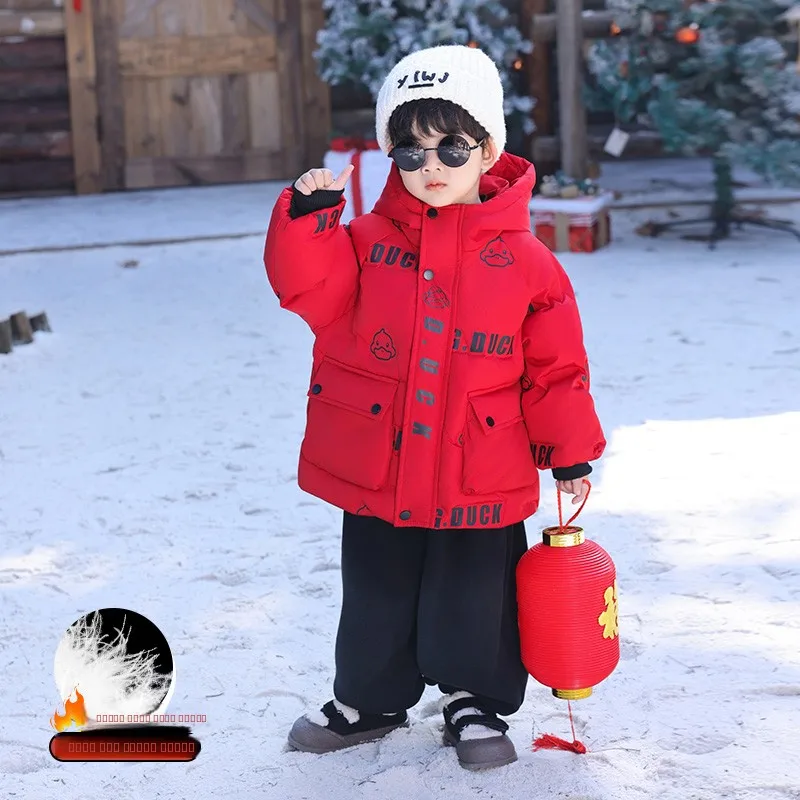 Красная утепленная куртка для мальчиков на осень-зиму, модная молодежная детская одежда, водонепроницаемая
Красная утепленная куртка для мальчиков на осень-зиму, модная молодежная детская одежда, водонепроницаемая