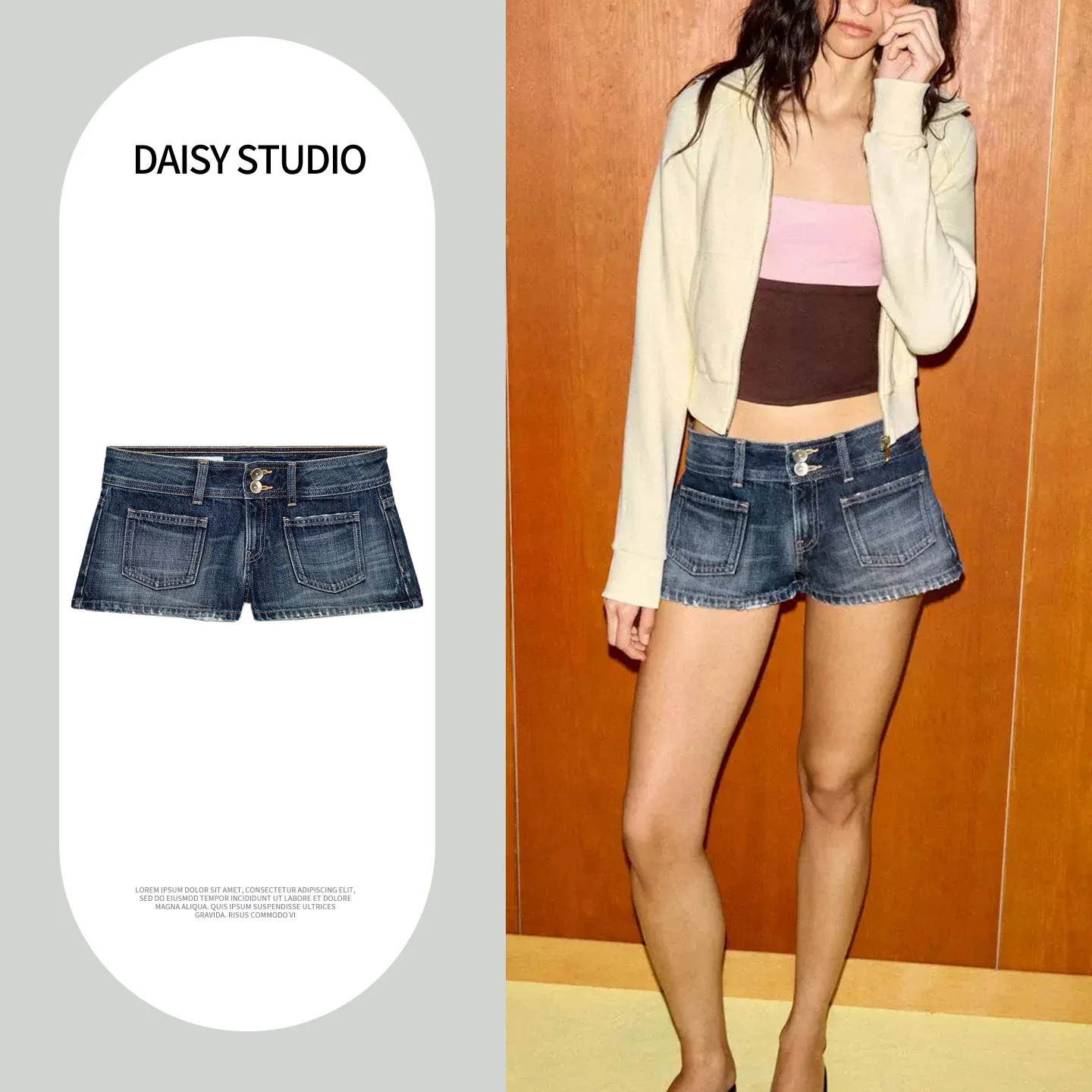 Low Waist Denim Shorts Women's Spring Summer New Arrival Pocket Decorated Casual Fashion Ladies' Polyester Fiber Shorts
Low Waist Denim Shorts Women's Spring Summer New Arrival Pocket Decorated Casual Fashion Ladies' Polyester Fiber Shorts