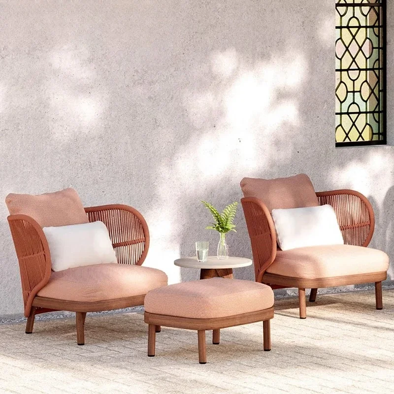 Customizable Balcony Leisure Rope Weaving Sofa Outdoor Courtyard Open-air Lounge Chair
Customizable Balcony Leisure Rope Weaving Sofa Outdoor Courtyard Open-air Lounge Chair