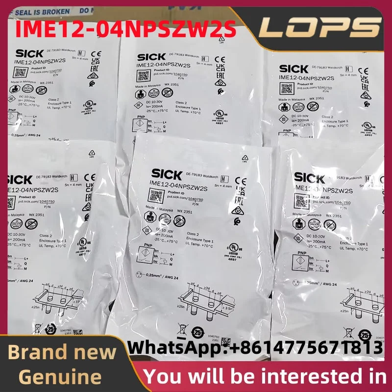 IME12-04NPSZW2S Brand new original SICK Proximity switch sensor, large quantity in stock, welcome to consult
IME12-04NPSZW2S Brand new original SICK Proximity switch sensor, large quantity in stock, welcome to consult