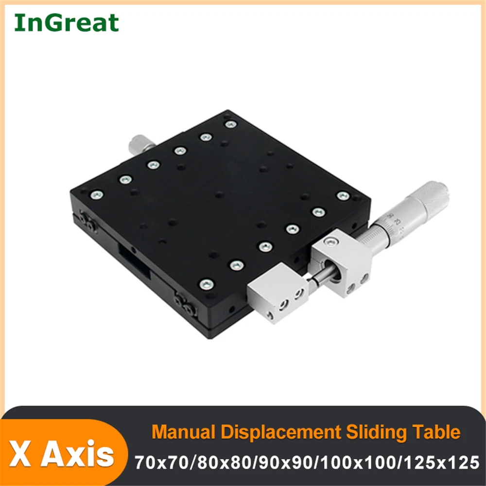 X Axis ручная перемещаемая платформа линейный микрометр скользящий стол
X Axis ручная перемещаемая платформа линейный микрометр скользящий стол