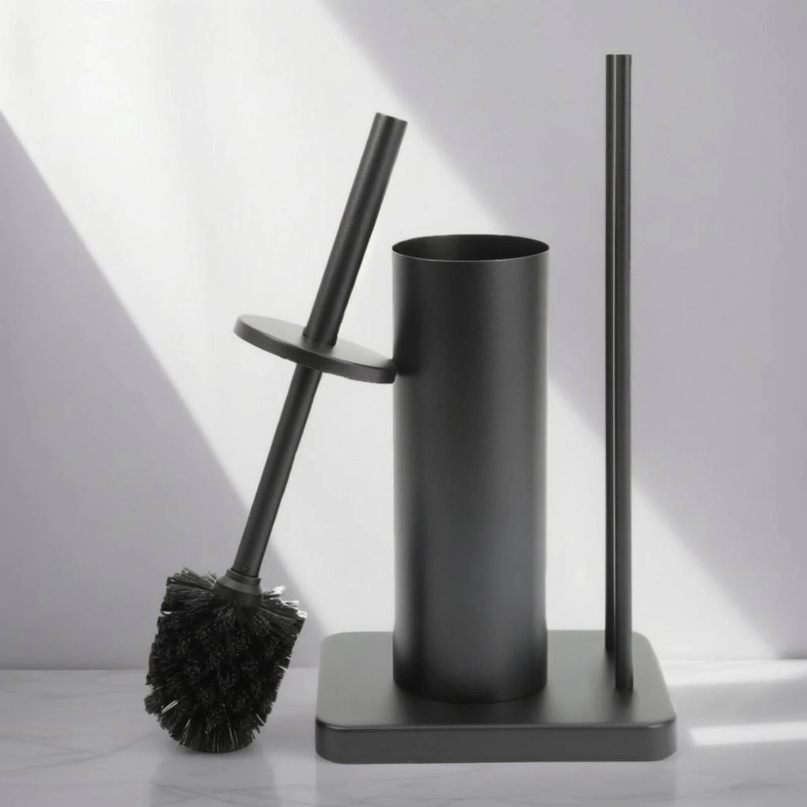 Bathroom Tissue Stand with Brush Holder No Drill Toilet Brush Holder Rack Freestanding Tissue Rack Space-Saving
Bathroom Tissue Stand with Brush Holder No Drill Toilet Brush Holder Rack Freestanding Tissue Rack Space-Saving