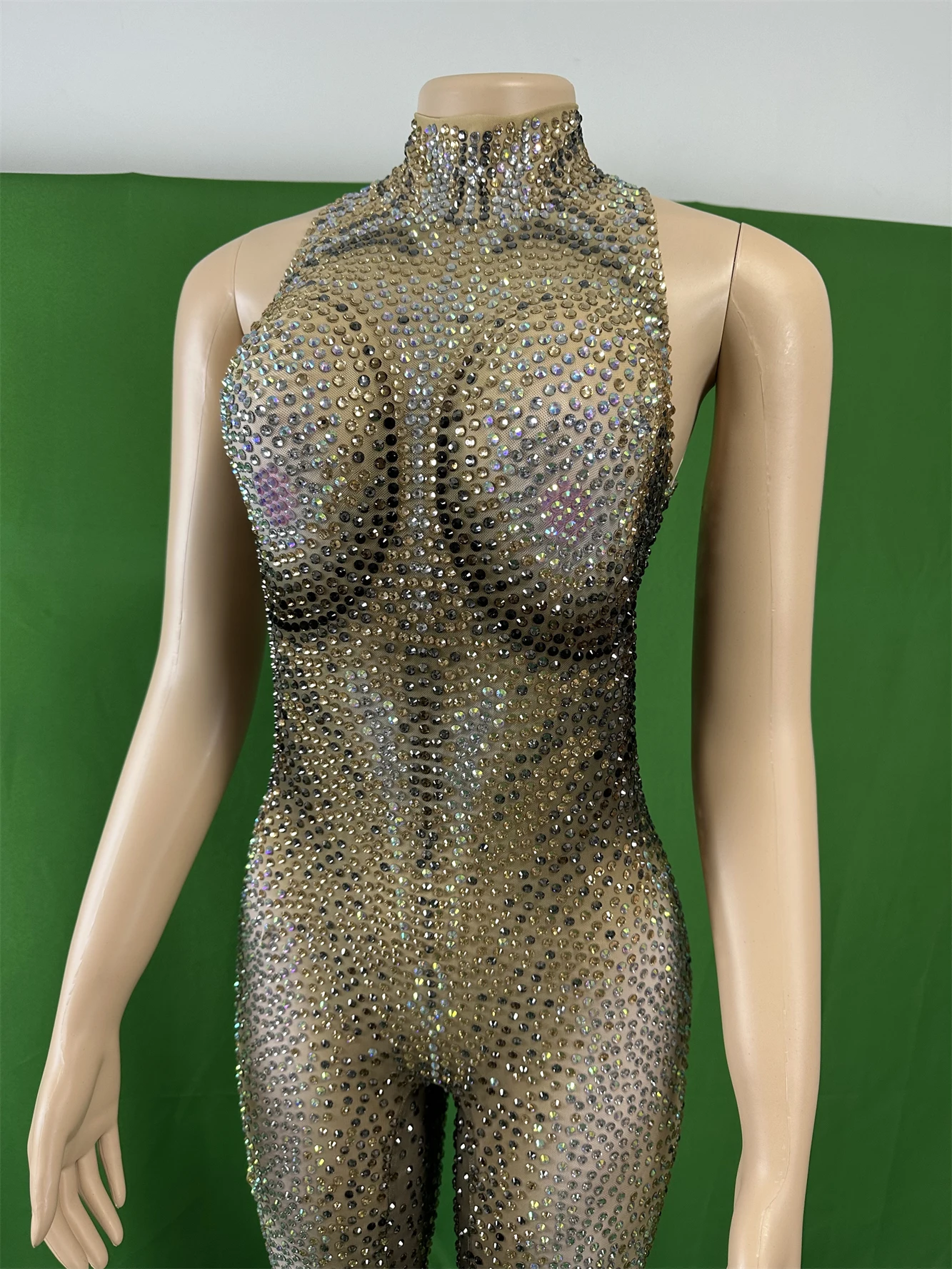 Women Sparkly Full Rhinestone Evening Party Sexy Showgirl Performance Pole Dance Jumpsuits Singer Stage Wear 2025
Women Sparkly Full Rhinestone Evening Party Sexy Showgirl Performance Pole Dance Jumpsuits Singer Stage Wear 2025