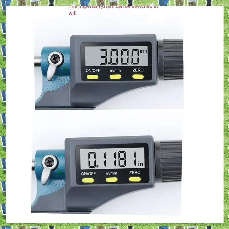 FTS Digital Micrometer, Professional Inch/Metric Measuring Tools 0.00005Inch/0.001Mm Resolution Thickness Gauge
FTS Digital Micrometer, Professional Inch/Metric Measuring Tools 0.00005Inch/0.001Mm Resolution Thickness Gauge