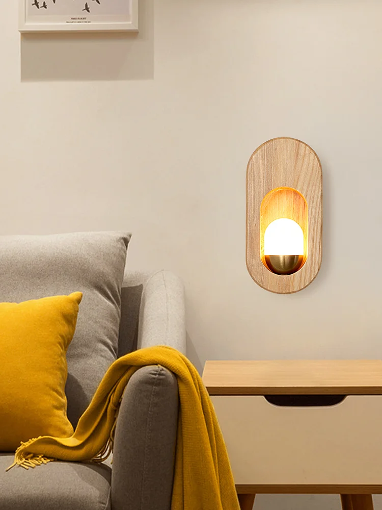 Wall lamp, bedside lamp, bedroom LED, modern and simple Nordic solid wood, Japanese style living room, corridor lamp, hotel wall
Wall lamp, bedside lamp, bedroom LED, modern and simple Nordic solid wood, Japanese style living room, corridor lamp, hotel wall