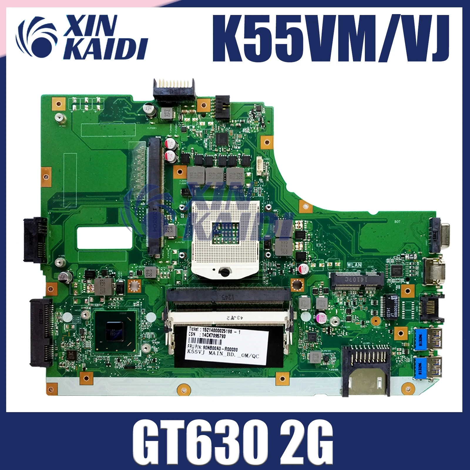 K55VM Motherboard For ASUS K55VM K55V K55 K55VJ Laptop Motherboard K55VM GT630 2GB REV 2.2 Test
K55VM Motherboard For ASUS K55VM K55V K55 K55VJ Laptop Motherboard K55VM GT630 2GB REV 2.2 Test