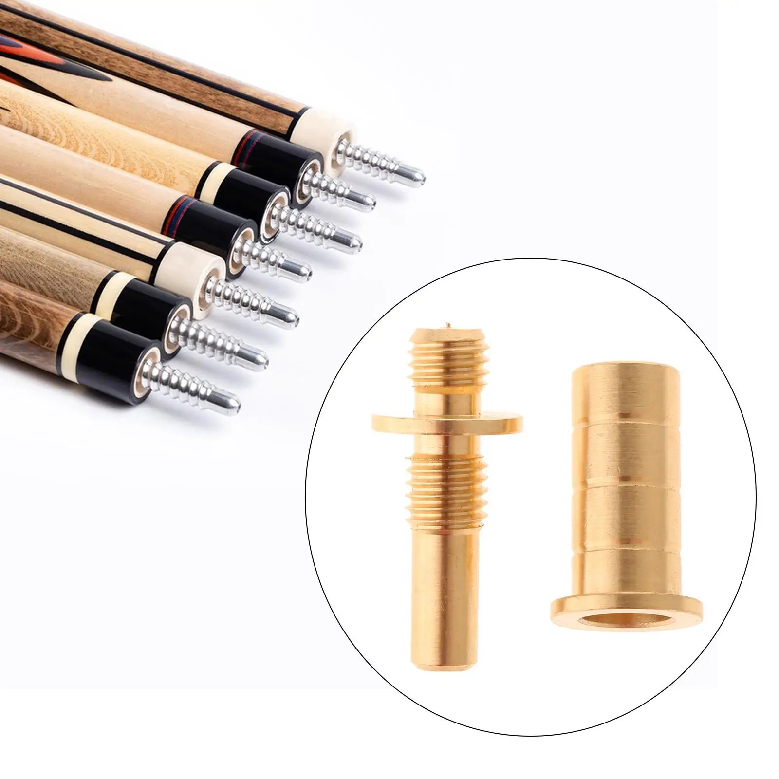 Professional Pool Cue Joint Screw Brass Billiard Connector Pin Billiards Accessory Attachment for Cue Handle Extension Control
Professional Pool Cue Joint Screw Brass Billiard Connector Pin Billiards Accessory Attachment for Cue Handle Extension Control