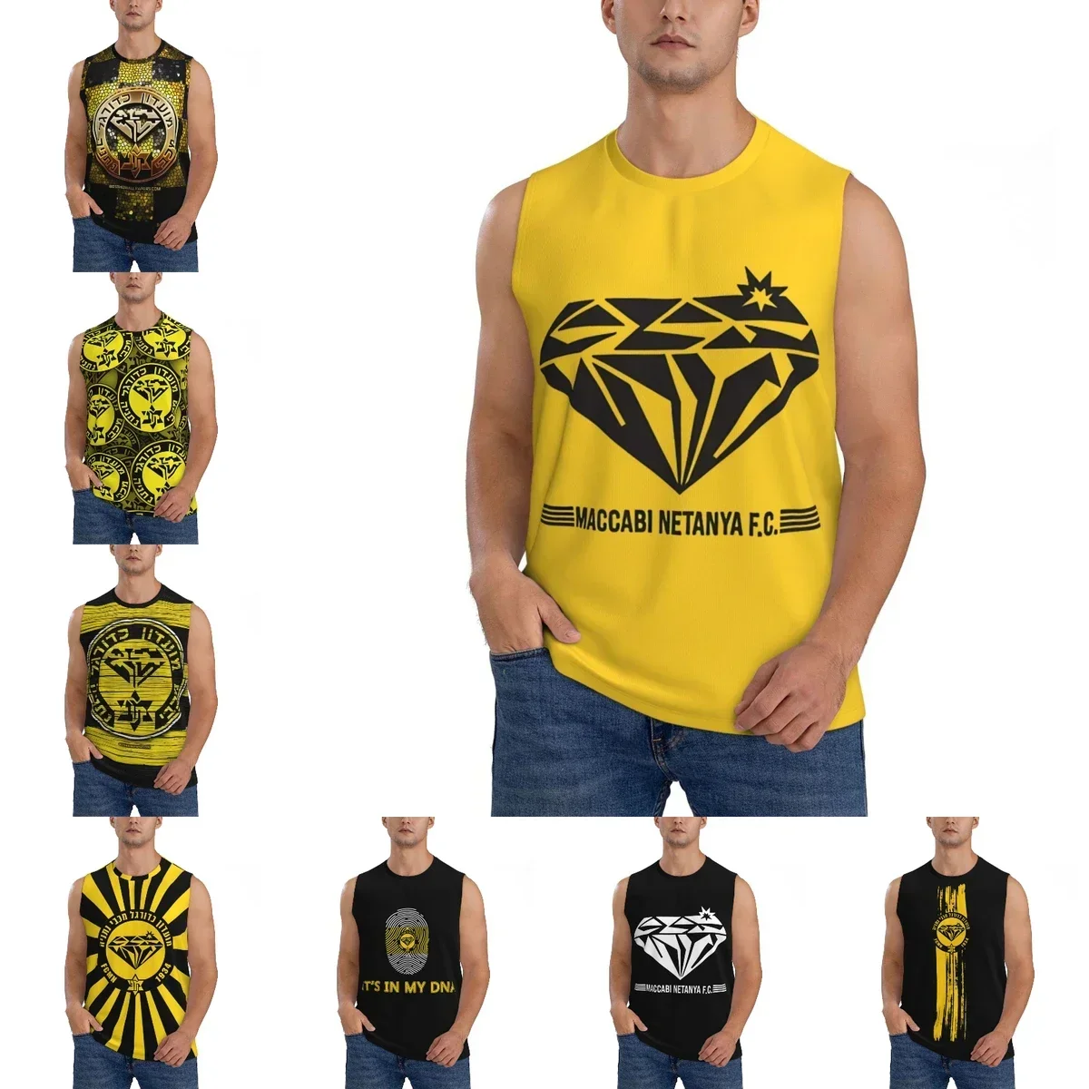 Maccabi Netanya Athletic Men's Hd Print Cotton Tank Top Muscle Tee Sleeveless T-Shirt Tagless Tank Undershirt
Maccabi Netanya Athletic Men's Hd Print Cotton Tank Top Muscle Tee Sleeveless T-Shirt Tagless Tank Undershirt