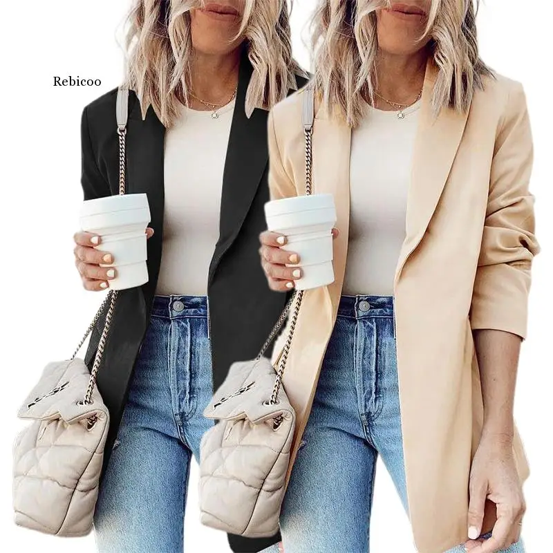 Women Blazer Jackets Summer Ladies Female Coats Long Sleeve Casual Fashion Basic Slim Solid Office Ladies Elegant Outwear
Women Blazer Jackets Summer Ladies Female Coats Long Sleeve Casual Fashion Basic Slim Solid Office Ladies Elegant Outwear