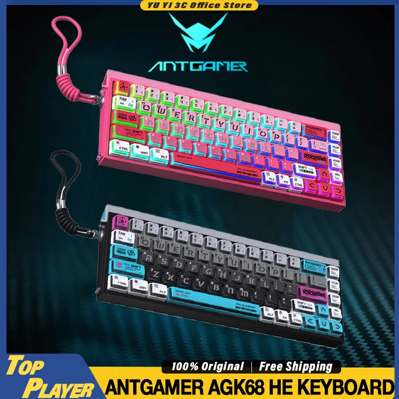 ANTGAMER AGK68 Hall Effect Gaming Keyboard Magnetic TTC Snake Switch Support 0.001mm Rapid Trigger 256K Scan Rate ADC Drict Link
ANTGAMER AGK68 Hall Effect Gaming Keyboard Magnetic TTC Snake Switch Support 0.001mm Rapid Trigger 256K Scan Rate ADC Drict Link
