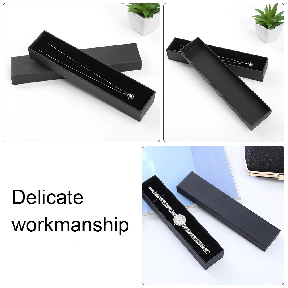6 Pcs Black Rectangle Watch Boxes 5x3x22.5cm Jewelry Storage Cases for Necklace Bracelet Gifts Display Showcases Watch Storage
6 Pcs Black Rectangle Watch Boxes 5x3x22.5cm Jewelry Storage Cases for Necklace Bracelet Gifts Display Showcases Watch Storage
