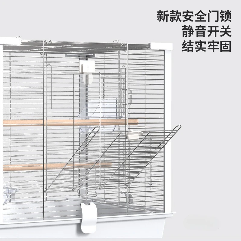 Parrot cage Stainless steel bird cage Large full horizontal silk Xuanfeng tiger skin Peony breeding cage Easy to clean and splas
Parrot cage Stainless steel bird cage Large full horizontal silk Xuanfeng tiger skin Peony breeding cage Easy to clean and splas