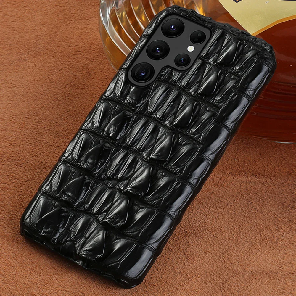 Genuine Crocodile Leather Phone Case for Samsung Galaxy S24 S23 S21 S22 Ultra S20 FE Mobile Phone Covers
Genuine Crocodile Leather Phone Case for Samsung Galaxy S24 S23 S21 S22 Ultra S20 FE Mobile Phone Covers