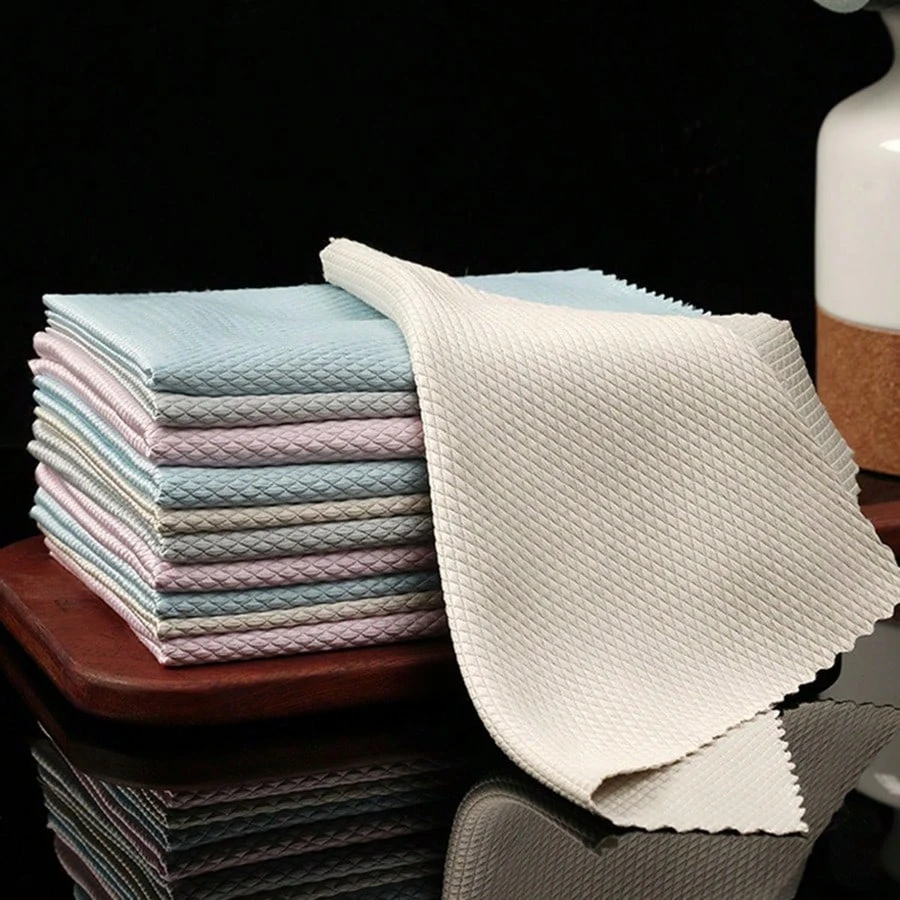 10/20 pieces of microfiber glass cleaning cloth, no fiber residue, suitable for cleaning windows, cars, kitchens, mirrors, leaving no traces, reusable, fish scale cloth, wet and dry dual-use
10/20 pieces of microfiber glass cleaning cloth, no fiber residue, suitable for cleaning windows, cars, kitchens, mirrors, leaving no traces, reusable, fish scale cloth, wet and dry dual-use