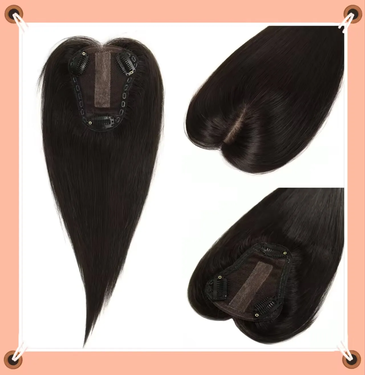 Women Topper Hand Single Knot Hair Topper 8x10cm Center Part Natural Hair Toppers Silk Base Hair Clip In Human 100% Human Hair
Women Topper Hand Single Knot Hair Topper 8x10cm Center Part Natural Hair Toppers Silk Base Hair Clip In Human 100% Human Hair