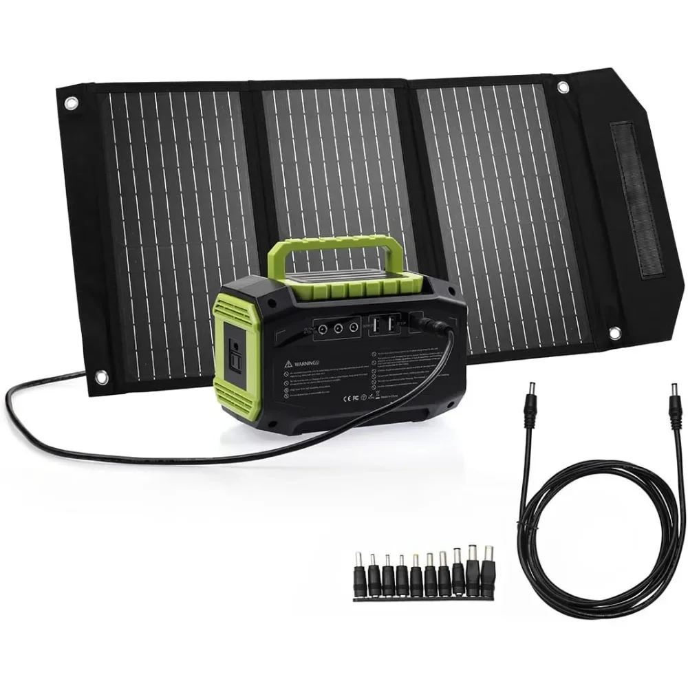 150W Portable Power Station with 30W Solar Panel,145Wh 39000mAh Camping Solar Generator,Lithium Battery Power 110V/150W Peak AC
150W Portable Power Station with 30W Solar Panel,145Wh 39000mAh Camping Solar Generator,Lithium Battery Power 110V/150W Peak AC