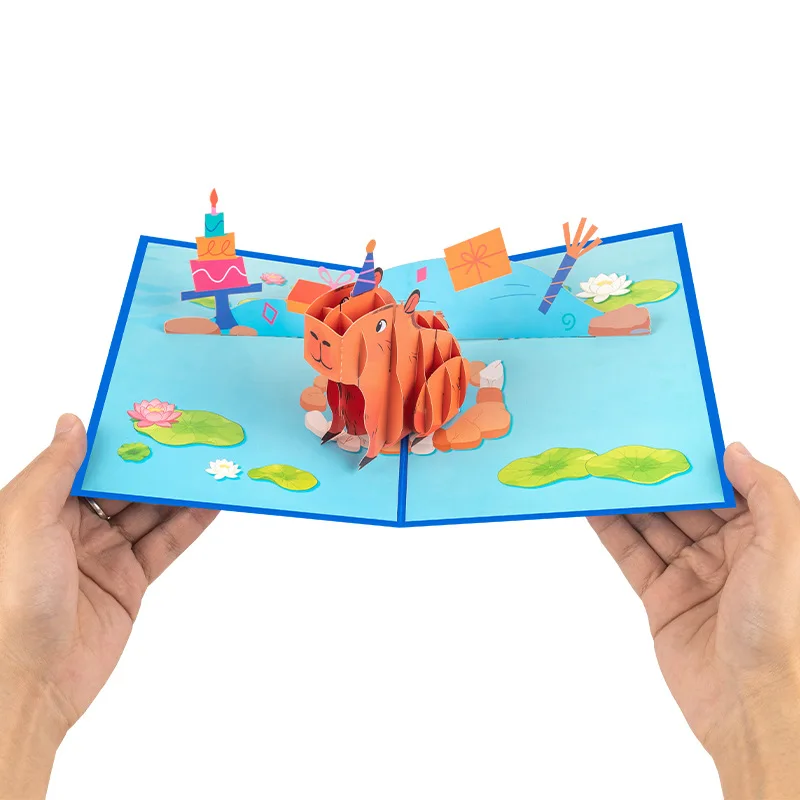 2Pcs Creative 3D Pop-Up Birthday Card: Cute Capybara Greeting Card—A Cute Animal “Happy Birthday” Gift
2Pcs Creative 3D Pop-Up Birthday Card: Cute Capybara Greeting Card—A Cute Animal “Happy Birthday” Gift