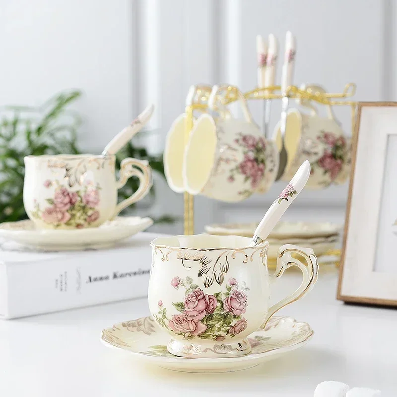 English Afternoon Tea Cup Set, Hand-Painted European Ceramic Tea Set, Elegant Black Tea Cup Sets, Home Decor, Exquisite
English Afternoon Tea Cup Set, Hand-Painted European Ceramic Tea Set, Elegant Black Tea Cup Sets, Home Decor, Exquisite