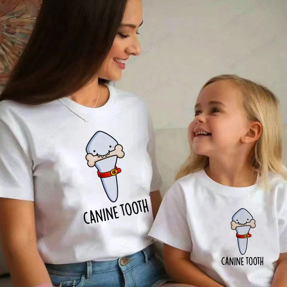 Tooth Dentist New Summer Print Family T Shirts Short Sleeve O-neck T Shirt Gilrs Casual Tshirt Matching Outfits Mommy and Me
Tooth Dentist New Summer Print Family T Shirts Short Sleeve O-neck T Shirt Gilrs Casual Tshirt Matching Outfits Mommy and Me