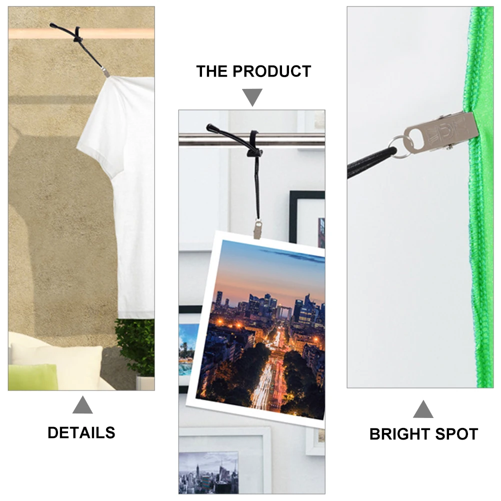 4Pcs Background Plate Clips Multi-Functional Elastic Photography Clamps Fixed Clothes Clips Windproof Clamp for Photos
4Pcs Background Plate Clips Multi-Functional Elastic Photography Clamps Fixed Clothes Clips Windproof Clamp for Photos