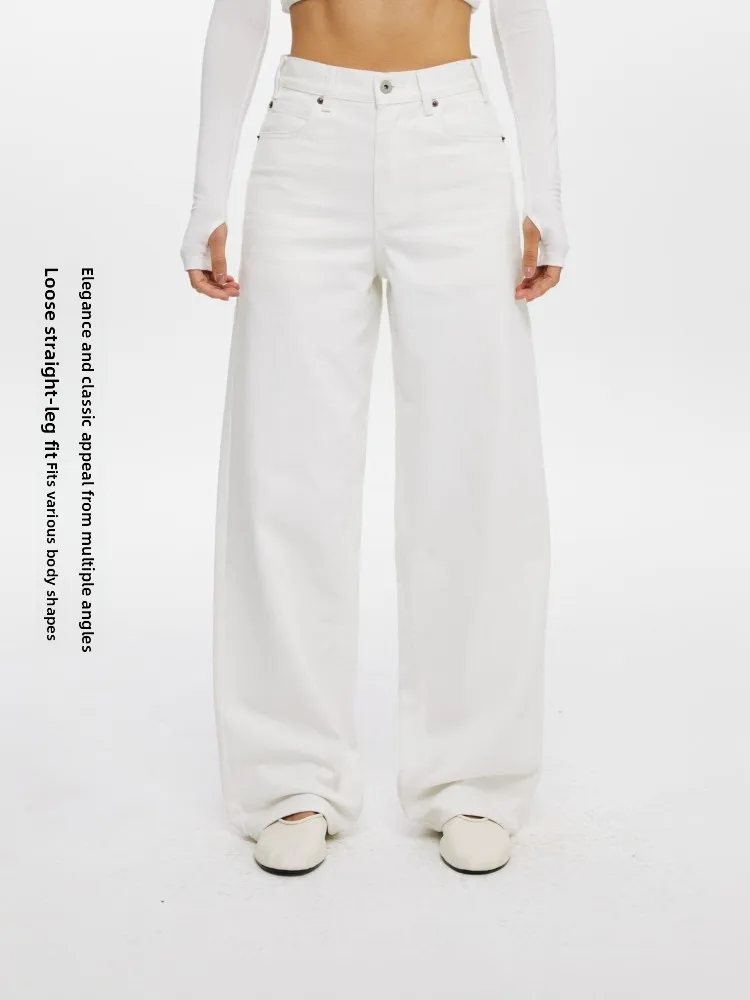 Oneup Simple Commuter Cotton Casual Pants Loose Women's White Straight Leg Pants Comfortable Breathable Spring Fashion
Oneup Simple Commuter Cotton Casual Pants Loose Women's White Straight Leg Pants Comfortable Breathable Spring Fashion