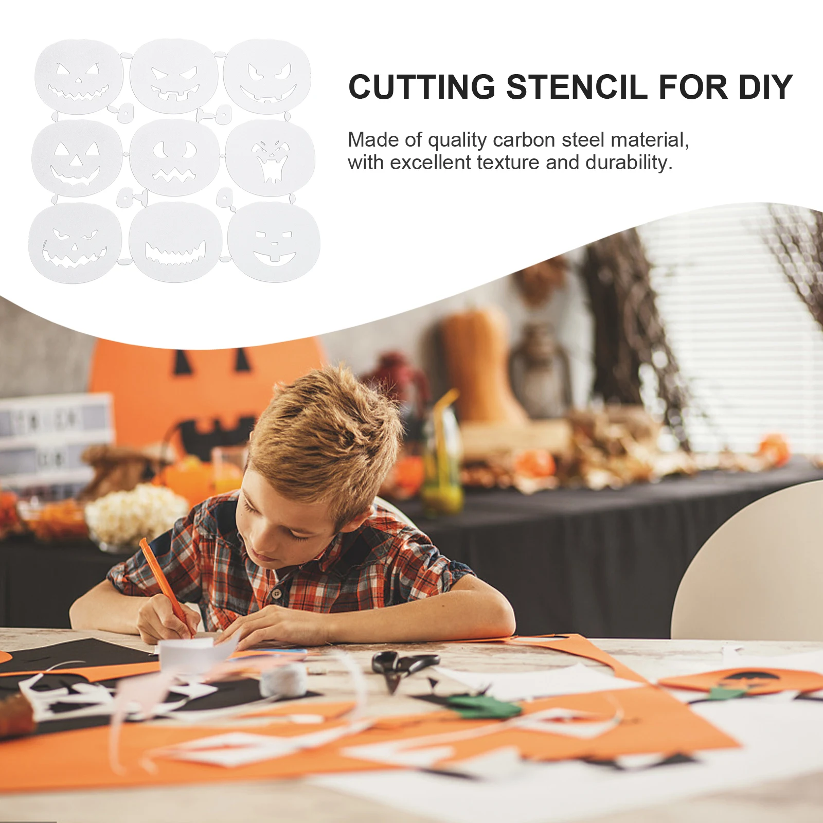 1pc Halloween Pumpkin Metal Cutting Dies Stencil Diy Craft Decoration Supplies Carbon Steel Smooth Edges Gift For Friends
1pc Halloween Pumpkin Metal Cutting Dies Stencil Diy Craft Decoration Supplies Carbon Steel Smooth Edges Gift For Friends
