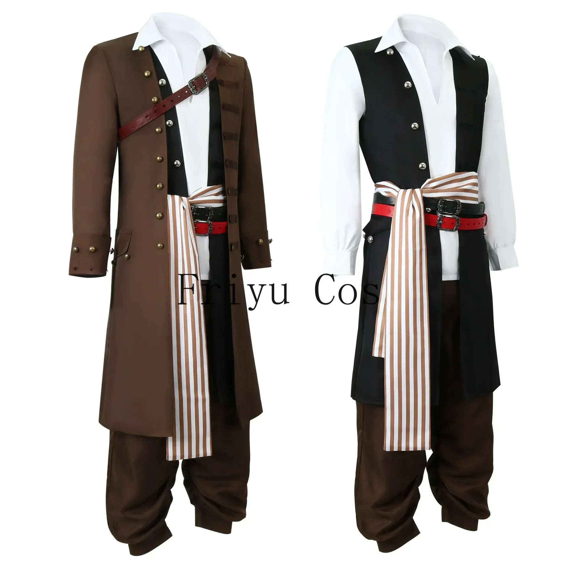 Movie Pirates of the Caribbean Cosplay Costume Captain Jack Sparrow COS Full Suit Set Halloween Party Performance Wear for Men
Movie Pirates of the Caribbean Cosplay Costume Captain Jack Sparrow COS Full Suit Set Halloween Party Performance Wear for Men