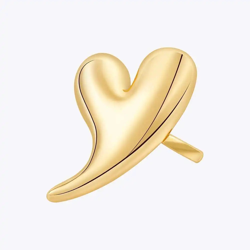 ENFASHION Large Heart Ring For Women Bi Finger Brass 18K Gold Plated Fashion Jewelry Copper Everydaywear Luck Romantic R234209
ENFASHION Large Heart Ring For Women Bi Finger Brass 18K Gold Plated Fashion Jewelry Copper Everydaywear Luck Romantic R234209