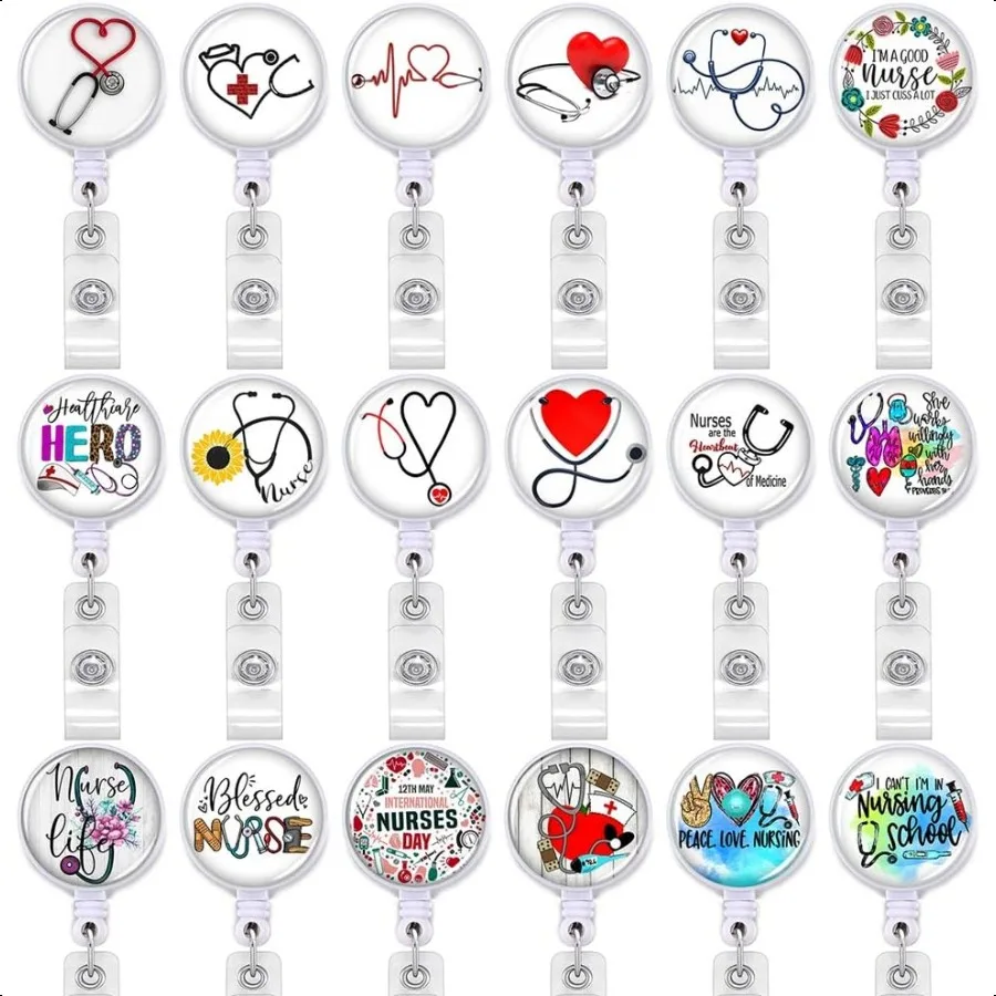 18 шт., выдвижной держатель бейджа с зажимом типа «крокодил», зажим для бейджа для держателей удостоверений личности YYDHK 
18 шт., выдвижной держатель бейджа с зажимом типа «крокодил», зажим для бейджа для держателей удостоверений личности YYDHK