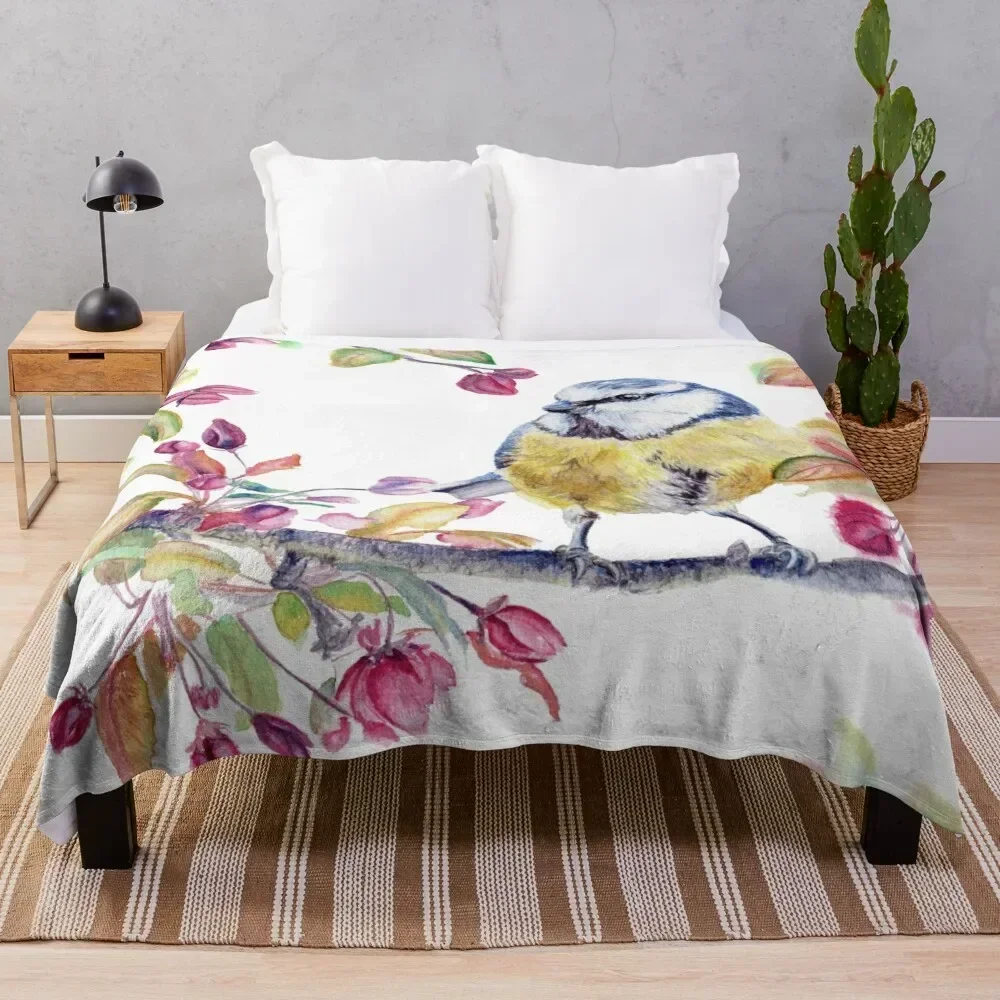 Springtime Bird Throw Blanket Color Fast Cozy Throw Blanket
Springtime Bird Throw Blanket Color Fast Cozy Throw Blanket