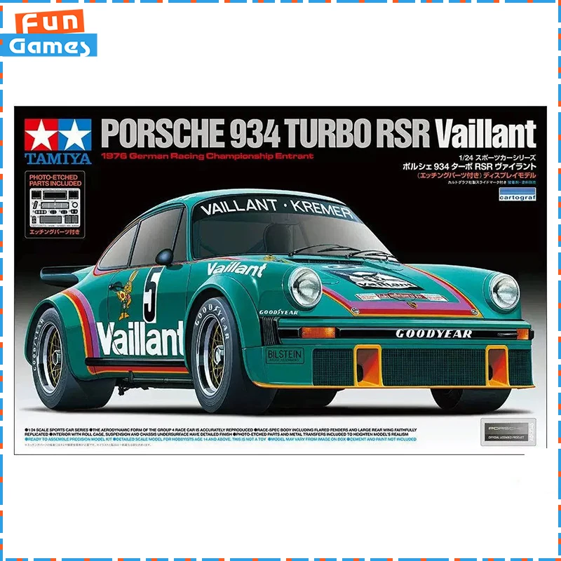 Genuine TAMIYA Classic 24334 Porsche 934 TURBO RSR Vaillant Racing Car Assembly Model Exquisite Gift for Model Enthusiasts
Genuine TAMIYA Classic 24334 Porsche 934 TURBO RSR Vaillant Racing Car Assembly Model Exquisite Gift for Model Enthusiasts