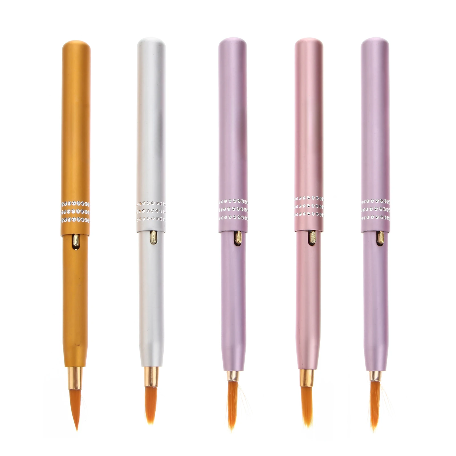 5Pcs Retractable Lip Brush High Quality Bristles Comfortable Elastic Metal Lipstick Applicator Gloss Travel Size Makeup
5Pcs Retractable Lip Brush High Quality Bristles Comfortable Elastic Metal Lipstick Applicator Gloss Travel Size Makeup
