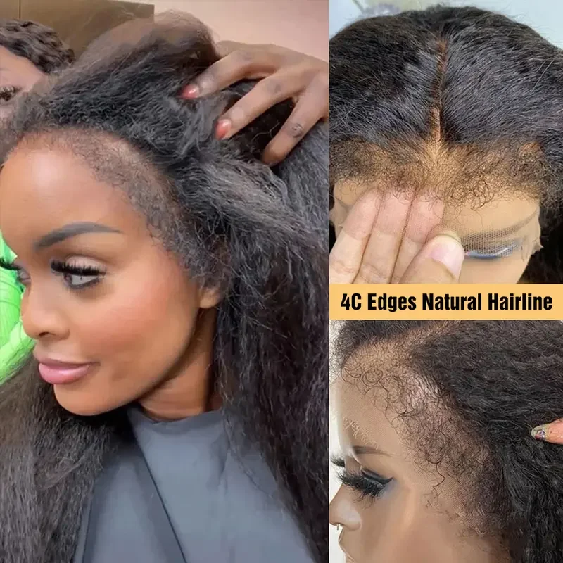 Парик из натуральных волос 13x6 4C Edges Kinky Straight с кружевной передней частью, предварительно выщипанный и нарезанный, 7x5, без клея, для чернокожих женщин
Парик из натуральных волос 13x6 4C Edges Kinky Straight с кружевной передней частью, предварительно выщипанный и нарезанный, 7x5, без клея, для чернокожих женщин