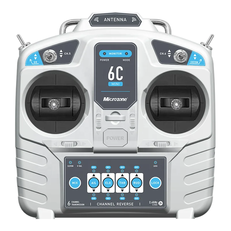 MicroZone MC6C Mini V2 2.4G 6CH Controller Transmitter with Receiver Radio System for RC Airplane Multirotor
MicroZone MC6C Mini V2 2.4G 6CH Controller Transmitter with Receiver Radio System for RC Airplane Multirotor