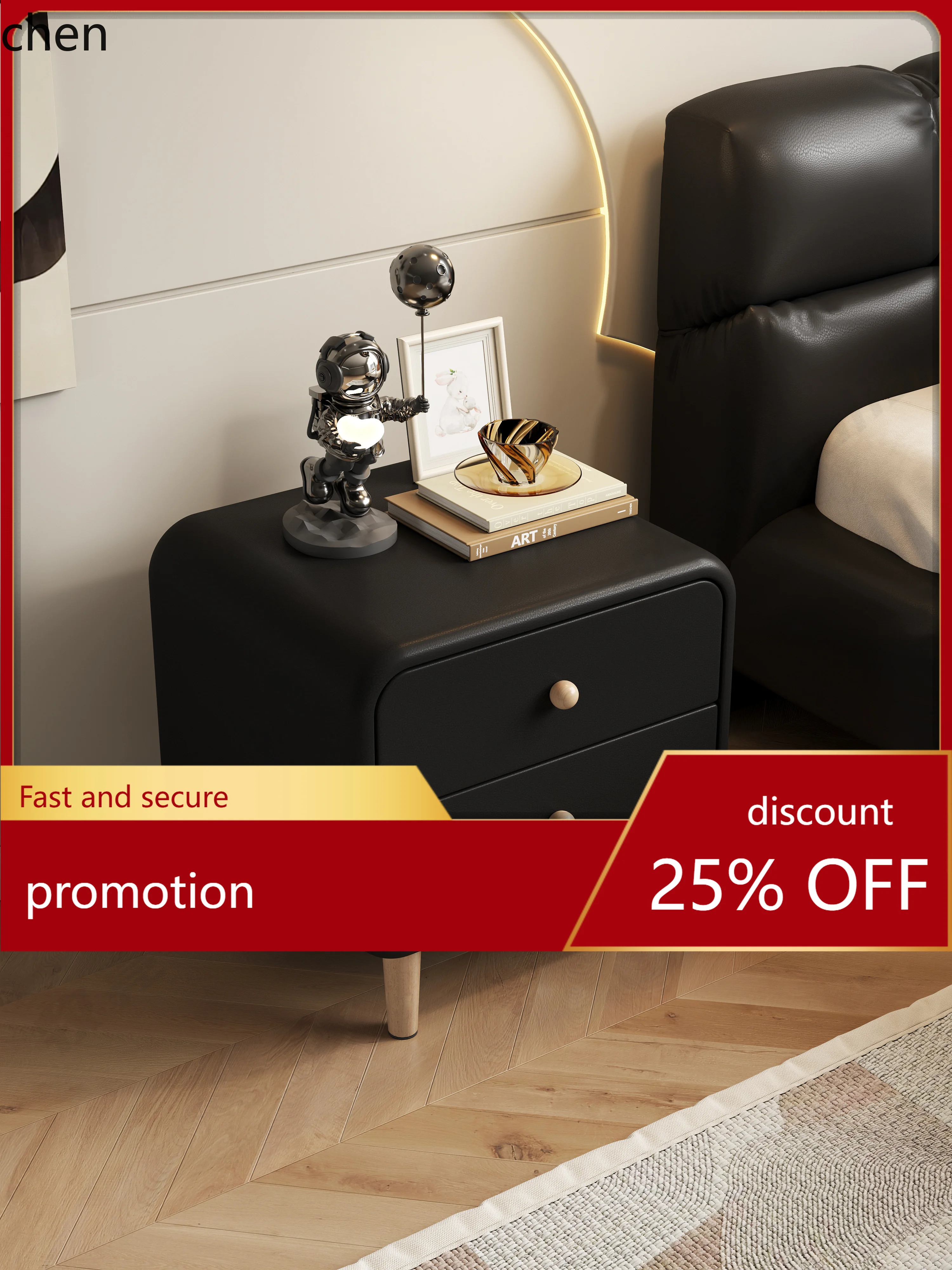 CZ Solid Wood Cream Style Bedside Table Modern Simple Narrow Edge Bedroom Storage Side Cabinet
CZ Solid Wood Cream Style Bedside Table Modern Simple Narrow Edge Bedroom Storage Side Cabinet